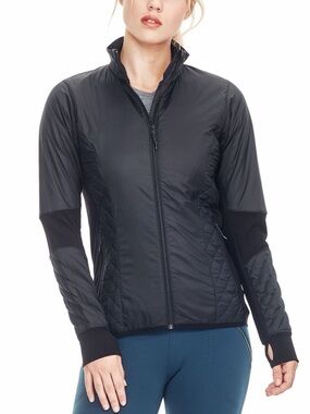 Icebreaker MerinoLOFT Helix Long Sleeve Zip Up Jacket in Black Size XS